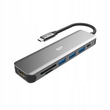 SP STACJA DOKUJĄCA 7w1 USB-C HDMI 4K SU20 PD SD