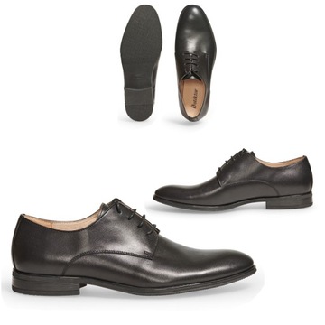 Buty Eleganckie Protektor PARADER Skórzane r.39