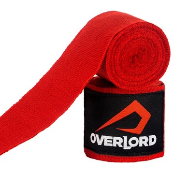 Бинты для бокса Overlord 350 см Красный
