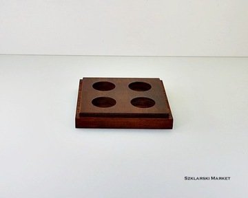 3D Подсвечник - волшебный, гламурный - четверной коричневый