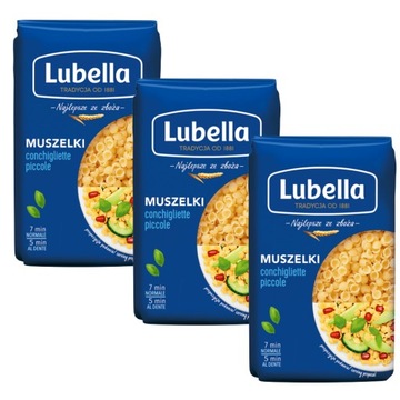 Lubella Muszelki Makaron Classic 3x 400g