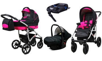 BabyLux Wózek 4w1 dziecięcy Largo + baza ISOFIX