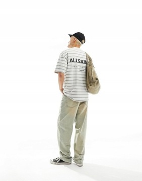 ALLSAINTS T-SHIRT OVERSIZE W PASKI L