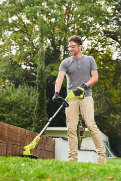 RYOBI АККУМУЛЯТОРНАЯ КОСИЛКА-КОСИЛКА-КОСИЛКА 3В1 30СМ 18В КОЛЕСА +РЕЖКА 2AH