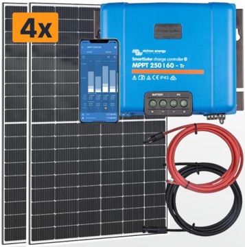 ZESTAW PANEL 4 x 400W REGULATOR MPPT 60A VICTRON
