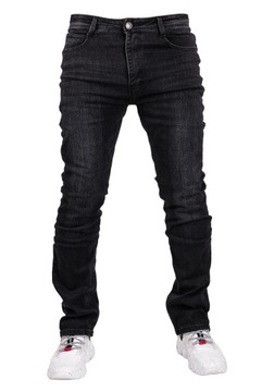 Spodnie męskie jeansowe czarne JAXON r.33