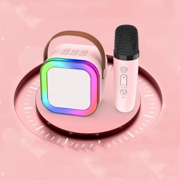 Мини-набор для караоке, 2 микрофона + БЕСПРОВОДНОЙ ДИНАМИК ДЛЯ ДЕТЕЙ