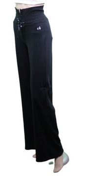 Spodnie damskie DEHA WIDE LEG A05075 black r. XS