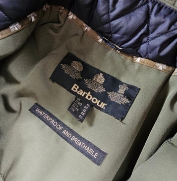 Kurtka Parka Khaki BARBOUR z Kapturem Damska Ocieplana 42 / 16