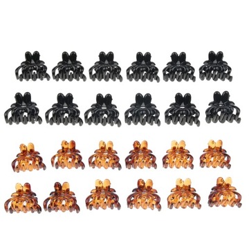 12 упаковок смоляных ручек, шпильки, аксессуары для волос, коричневые