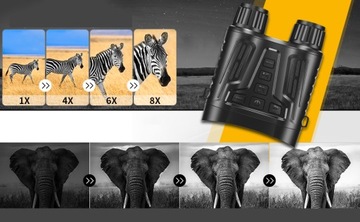 БИНОКЛЬ НОЧНОГО ВИДЕНИЯ 4K HD, 8-кратный ЦИФРОВОЙ ЗУМ, 2600 МАЧ IP54