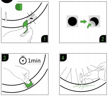 Бесклеевые самоклеящиеся заплатки для камер шин, 6 шт.