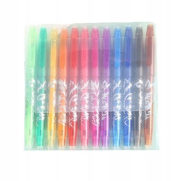 12 стираемых цветных ручек ШКОЛЬНЫЕ ОФИСНЫЕ ПРИНАДЛЕЖНОСТИ