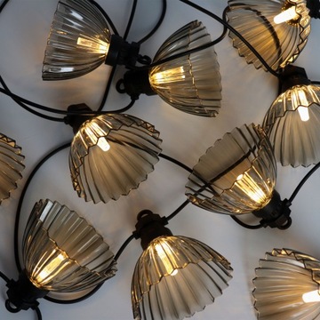 СВЕТОДИОДНЫЕ САДОВЫЕ ЛАМПЫ СВЕТОВАЯ ГИРЛЯНДИЯ ДЛЯ САДА НА ТЕРРАСЕ 4,5 М 10 LED LOFT