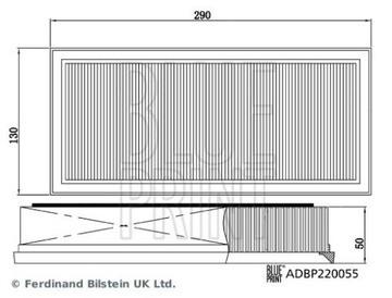 BLUE PRINT ADBP220055 KOMPLET FILTRŮ VZDUCHU