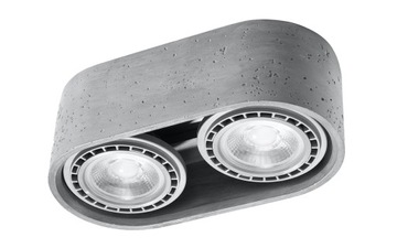 Lampa Plafon BASIC 2 beton oprawa sufit LED loft