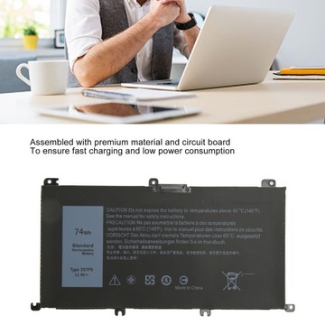 Аккумулятор для Dell Inspiron 15 7000 Gaming 74 Втч