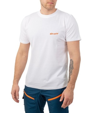 Graff koszulka biała z logo 959-BI/1 rozmiar 2XL