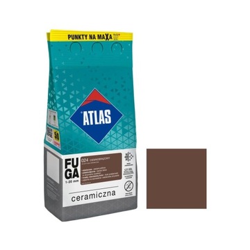 Fuga Ceramiczna 024 Ciemny Brąz 2kg - ATLAS