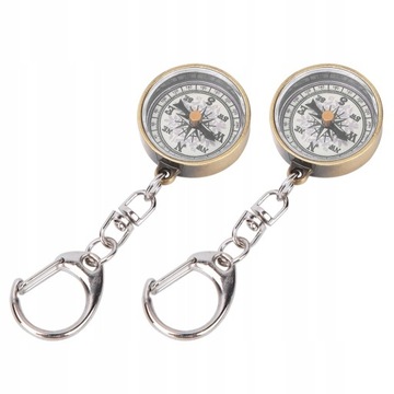2X КОМПАС, КАРМАННЫЙ ТУРИСТИЧЕСКИЙ БРЕЛОК, КОМПАС