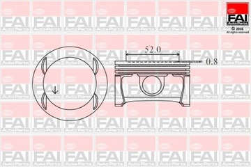 FAI AUTOPARTS PK11-000 PÍST