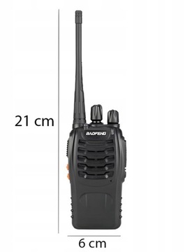 KRÓTKOFALÓWKI WALKIE TALKIE RADIOTELEFON DUŻY ZASIĘG 5W 1500 mAh
