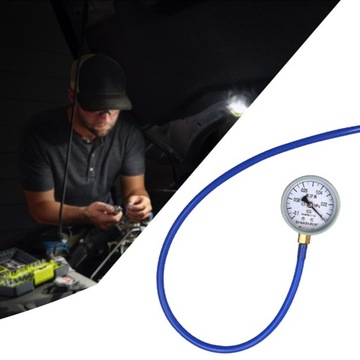 Манометр обратного давления Трехходовое обнаружение блокировки выхлопных газов с помощью адаптера автомобиля