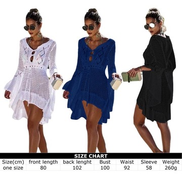 ПЛЯЖНАЯ ТУНИКА ЛЕТНЕЕ ПЛАТЬЕ КРУЖЕВНОЕ С ВЫРЕЗОМ