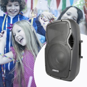 Мобильная звуковая система 12 дюймов, 600 Вт, 2 микрофона УВЧ, USB BT