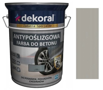 DEKORAL AKRYLIT-B FARBA DO BETONU SZARY 5L