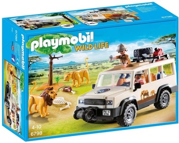 PLAYMOBIL WildLife Samochód terenowy z wyciągarką Safari Jeep Wiltopia 6798