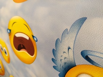 Детские и молодежные бумажные смайлики обои