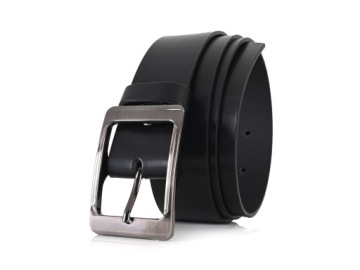 ЖЕНСКИЙ ШИРОКИЙ КОЖАНЫЙ РЕМЕНЬ ЧЕРНЫЙ 4 см