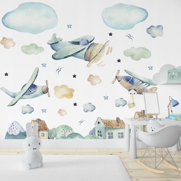 НАКЛЕЙКА НА САМОЛЕТ ДЛЯ МАЛЬЧИКА 100 СМ ХИТ