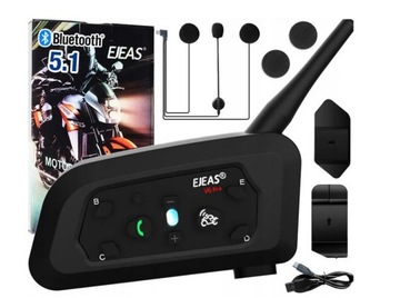2X EJEAS V6 PRO + МОТОЦИКЛСКИЙ ИНТЕРКОМ 1 шлем BLUETOOTH USB-C