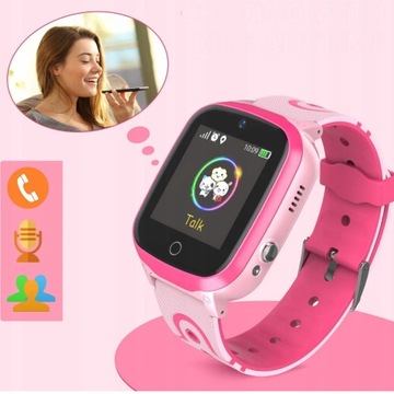 СМАРТ-ЧАСЫ ДЕТСКИЕ ЧАСЫ SIM-КАРТА КАМЕРА ТЕЛЕФОН ИГРЫ МУЗЫКА МЕНЮ PL