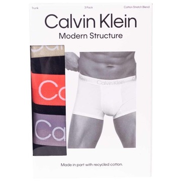 CALVIN KLEIN BOKSERKI MĘSKIE TRUNK 3PK CZARNE r.M