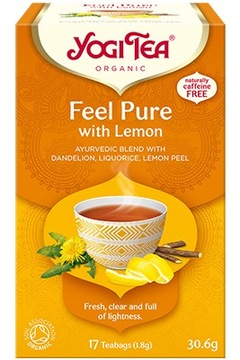 HERBATA YOGI TEA FEEL PURE WITH LEMON TOREBKI