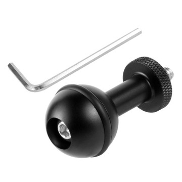 1 przedłużenie adaptera kulowego ze śrubą 1/4