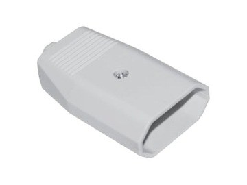 Электро -плоский розетка без заземления 10а белого