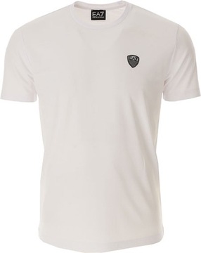 EMPORIO ARMANI EA7 efektowny męski t-shirt WHITE NOWOŚĆ roz.XXXL