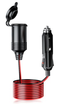 Удлинительный кабель для розетки прикуривателя, длина 4 м, длина 400 см, кабель 15 А, прочный, длинный.