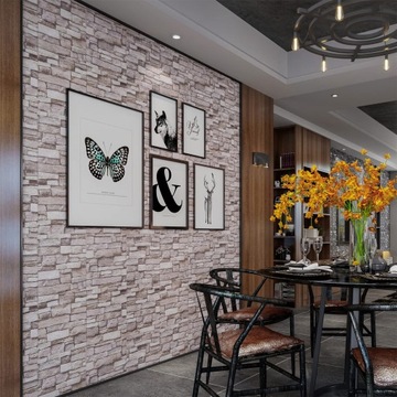 3D САМОКЛЕЯЩИЕСЯ СТЕНОВЫЕ ПАНЕЛИ КИРПИЧНЫЕ ОБОИ #2