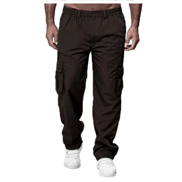 New Men Cargo Pants Summer Button Zipper Stretch W