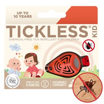 TICKLESS BABY ORANGE ULTRADŹWIĘKOWY ODSTRASZACZ NA KLESZCZE DLA DZIECI
