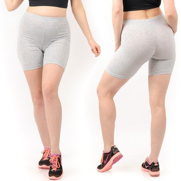 Kolarki damskie Krótkie legginsy 1/2 Spodenki Polskie getry SZARE XL