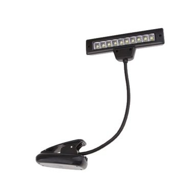 Перезаряжаемая светодиодная лампа USB 10 для пюпитра для фортепиано