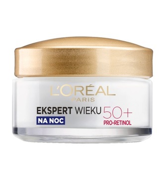 Loreal Ekspert Wieku 50+ przeciwzmarszczkowy krem ujędrniający na noc