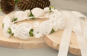 biały WIANEK komunijny 96C