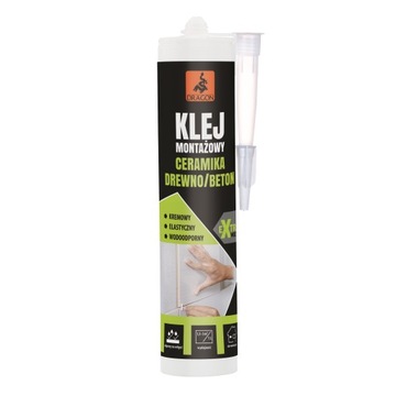 DRAGON Klej montażowy ceramika-beton-drewno 280 ml